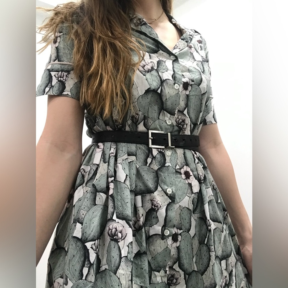 Ottod’ames Cactus Button Down Dress